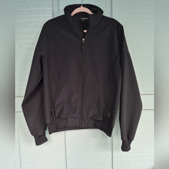 Port Authority J377 Black Jacket Womans M Banded Bottom & Cuffs Zip Front RPO@90 - Picture 1 of 9